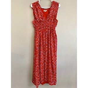 Max Studio XL Red Floral Maxi Dress